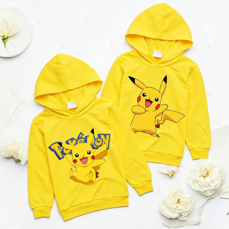 Тонкая толстовка с капюшоном для мальчиков и девочек, весенняя, с милым принтом в стиле аниме, подарок для ребенка, желтый пуловер с Пикачу, толстовка с длинными рукавами
Тонкая толстовка с капюшоном для мальчиков и девочек, весенняя, с милым принтом в стиле аниме, подарок для ребенка, желтый пуловер с Пикачу, толстовка с длинными рукавами