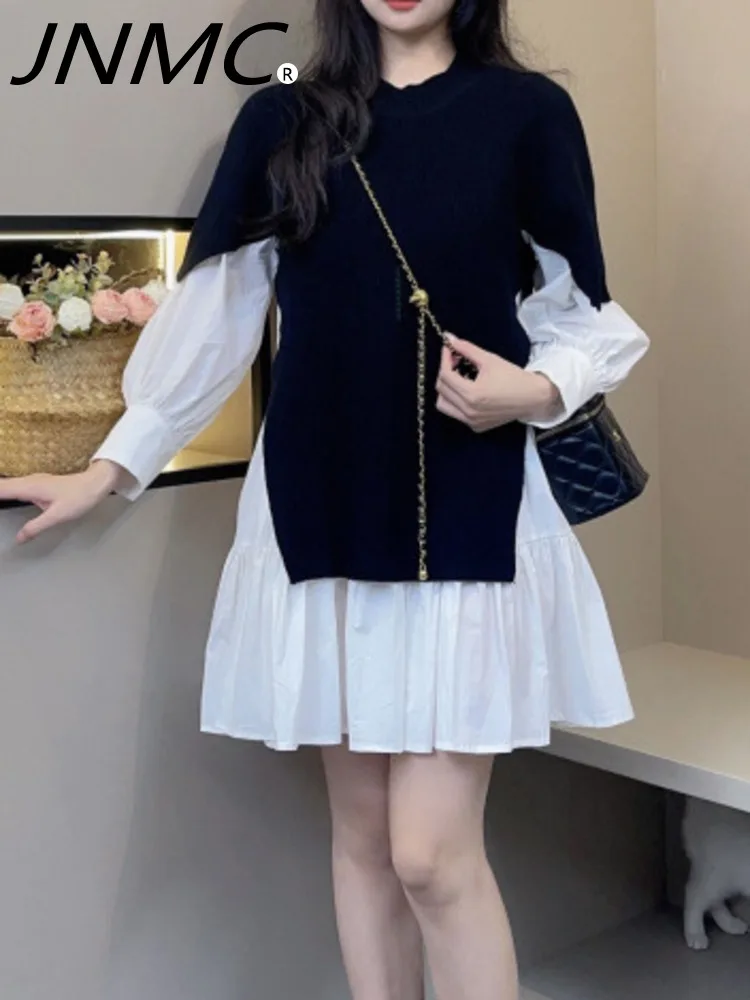 JNMC Casual Simple Suitable Long Sleeved Fake Two-piece Long Sleeved Shirt Dress For Women Spring And Summer 2024 New Item
JNMC Casual Simple Suitable Long Sleeved Fake Two-piece Long Sleeved Shirt Dress For Women Spring And Summer 2024 New Item