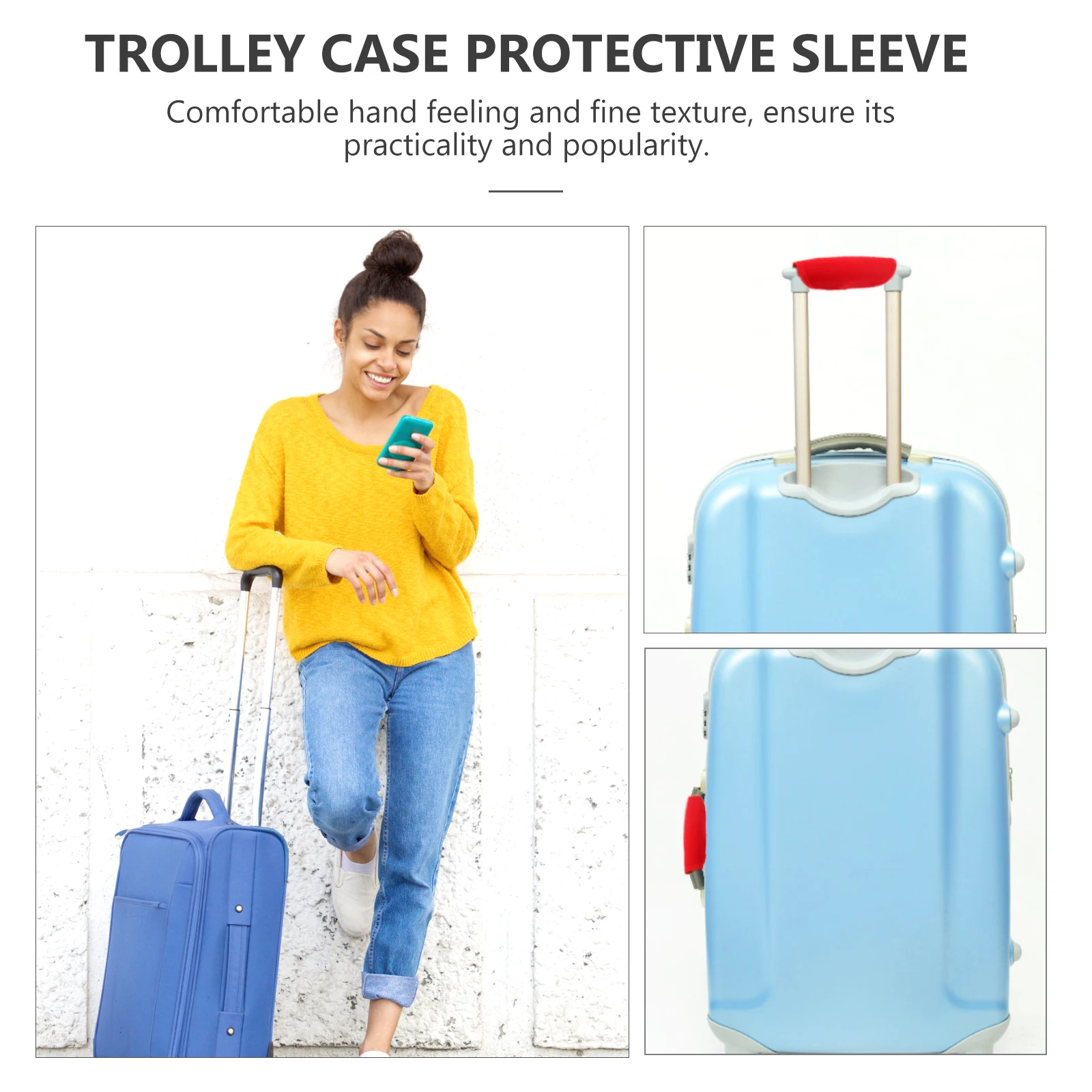 Suitcase Armrest Protector Handle Covers Grip Luggage Accessories for Travel Red
Suitcase Armrest Protector Handle Covers Grip Luggage Accessories for Travel Red