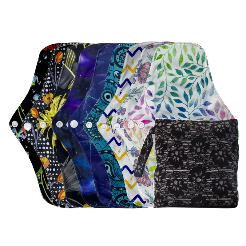 Washable Sanitary Towels for Women and Girls, Reusable, Waterproof, Size M Daily Cloth Pads 9pcs, Napkin Storage Pouch 1Pc
Washable Sanitary Towels for Women and Girls, Reusable, Waterproof, Size M Daily Cloth Pads 9pcs, Napkin Storage Pouch 1Pc