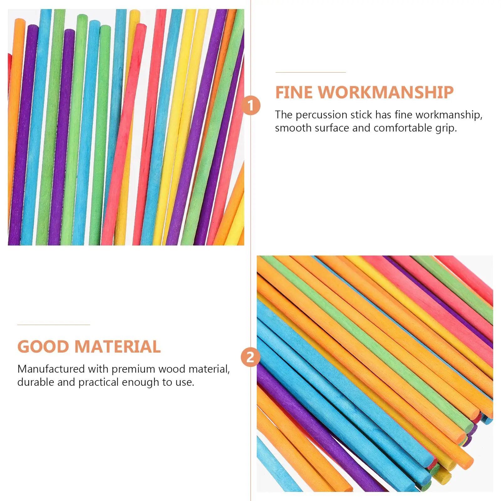 100 Pcs Music Rhythm Sticks 20x05cm Wooden Instruments Multi Color Round Edge Kids Percussion Toys Preschool Drumsticks
100 Pcs Music Rhythm Sticks 20x05cm Wooden Instruments Multi Color Round Edge Kids Percussion Toys Preschool Drumsticks