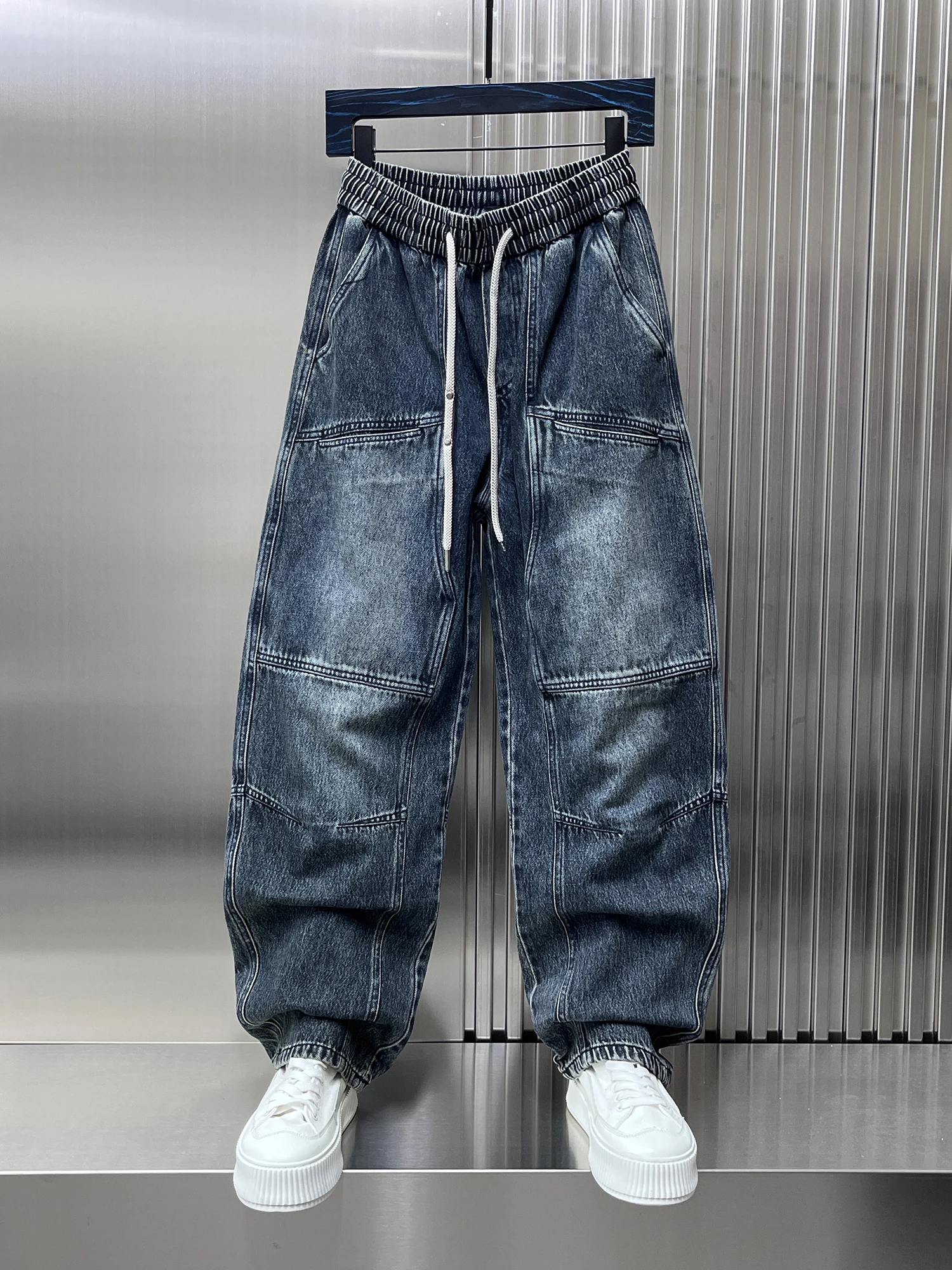 Waed Denim Jeans Men's Loose Faionable Casual Pants Splicing Sle Autumn New Arrival Wear Resistant Straight Tube Jeans
Waed Denim Jeans Men's Loose Faionable Casual Pants Splicing Sle Autumn New Arrival Wear Resistant Straight Tube Jeans