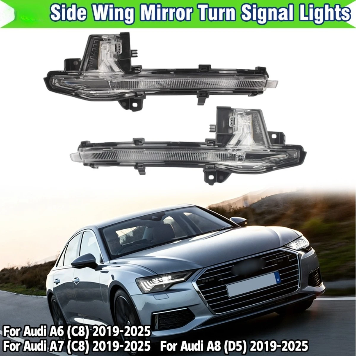Right & Left Genuine Original Rearview Mirror LED Turn Signal Light Lamp For Audi A6 (C8) A7 A8 2019-2025 4KD949101 4KD949102
Right & Left Genuine Original Rearview Mirror LED Turn Signal Light Lamp For Audi A6 (C8) A7 A8 2019-2025 4KD949101 4KD949102