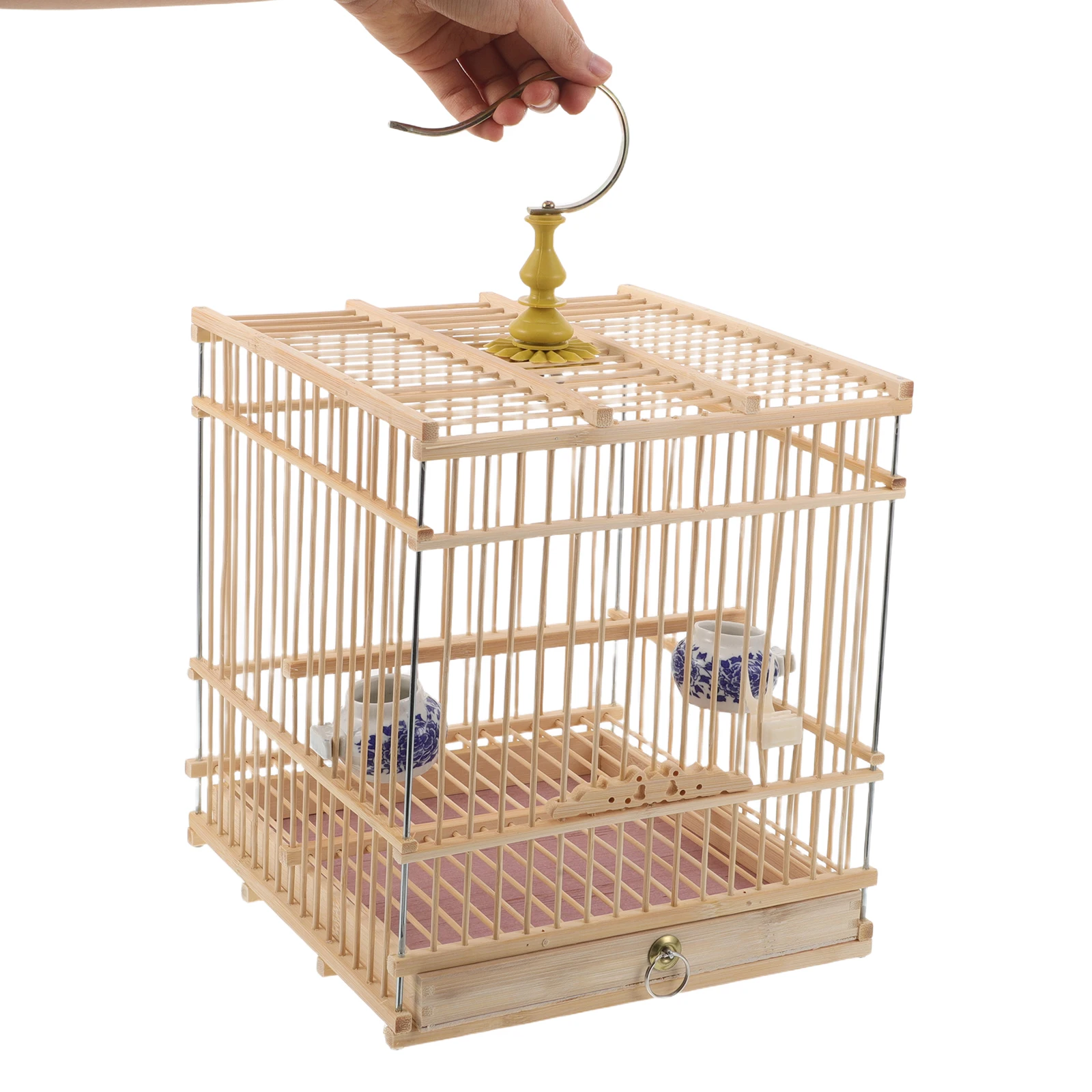 Bamboo Bird Cage Rectangular Carbonized Purple Finish Hanging Hook for Small Birds Habitat Decorative Outdoor Indoor Use
Bamboo Bird Cage Rectangular Carbonized Purple Finish Hanging Hook for Small Birds Habitat Decorative Outdoor Indoor Use