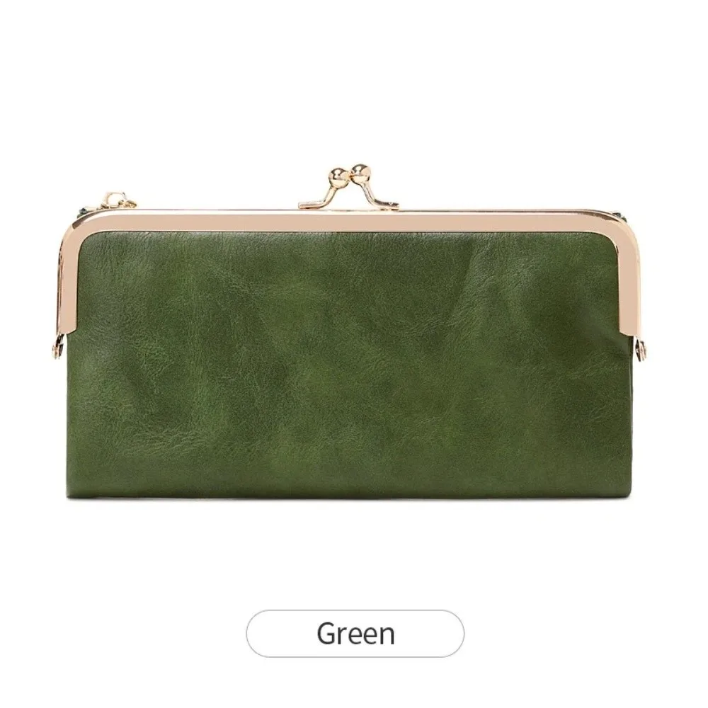 Minimalism Kiss Lock Long Wallet Solid Color Double Fold Coin Purse Multi Functional Large Capacity Wallet Women
Minimalism Kiss Lock Long Wallet Solid Color Double Fold Coin Purse Multi Functional Large Capacity Wallet Women