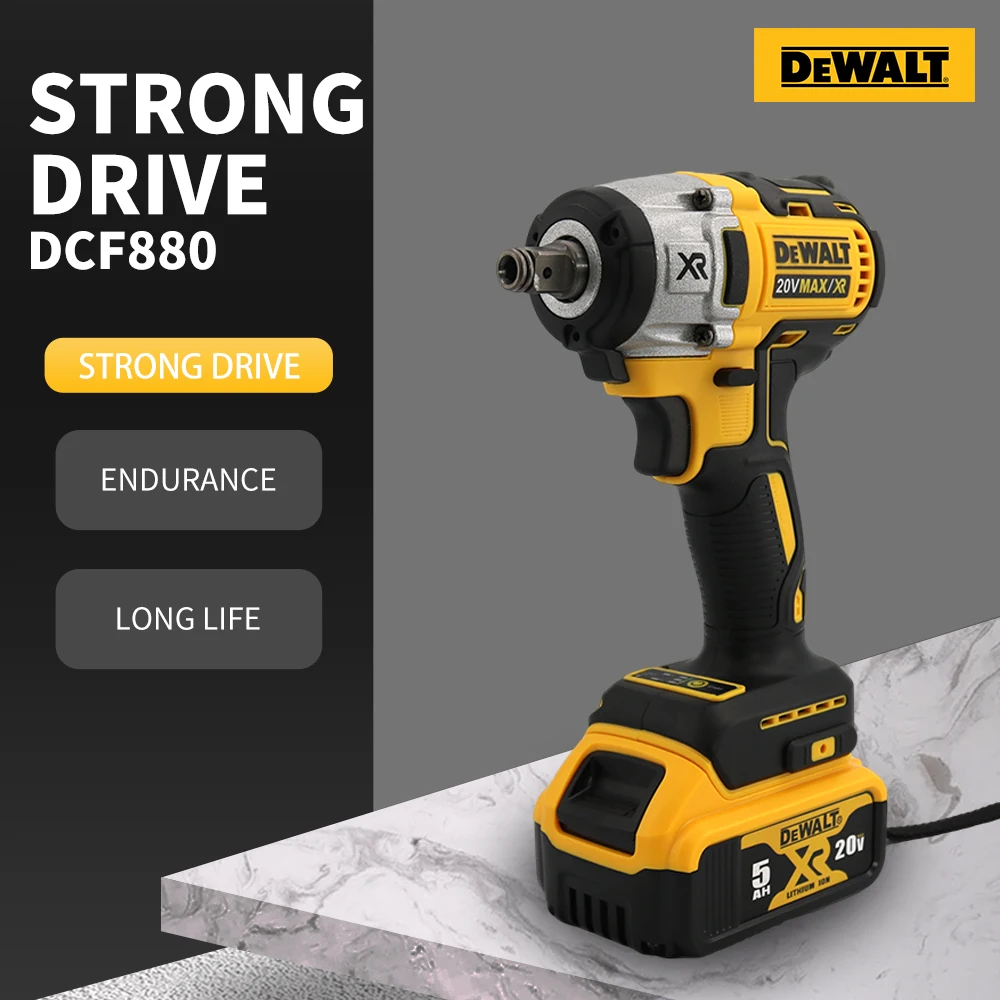 Dewalt DCF880 High-Torque Brushless Wireless Impact Wrench Lightweight 20V Battery Powerful Tool for Automotive And DIY Projects
Dewalt DCF880 High-Torque Brushless Wireless Impact Wrench Lightweight 20V Battery Powerful Tool for Automotive And DIY Projects