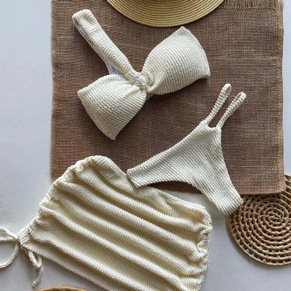 Sexy 3pieces Micro Bikini 2024 Women Swimsuit Female Swimwear Thong Bikinis Set Brazilian Beach Wear Bathing Suit Biquini
Sexy 3pieces Micro Bikini 2024 Women Swimsuit Female Swimwear Thong Bikinis Set Brazilian Beach Wear Bathing Suit Biquini