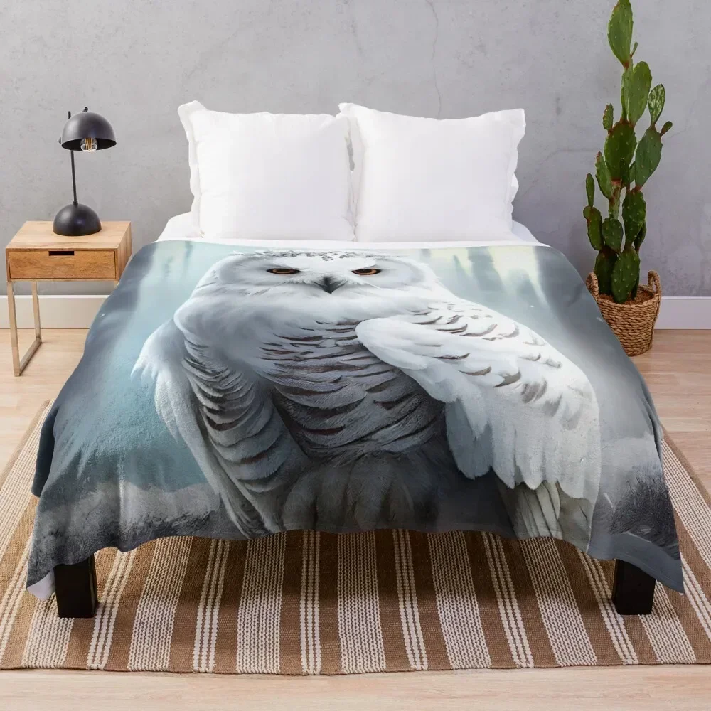 Snowy Owl Throw Blanket Soft Warm Blanket Gift for Grandparents
Snowy Owl Throw Blanket Soft Warm Blanket Gift for Grandparents