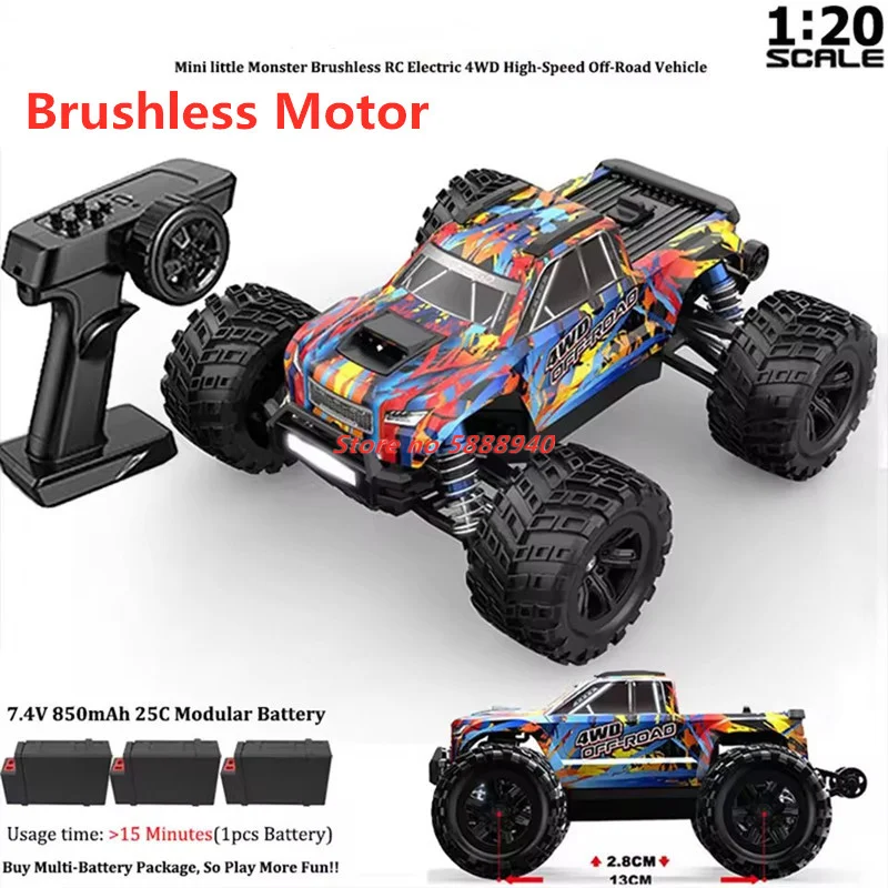 Professional Mini 1:20 Brushless RC Racing Car Full Scale 4WD Off-Road Climbing Remote Control Drift Vehical Car Toys Gfit Kids
Professional Mini 1:20 Brushless RC Racing Car Full Scale 4WD Off-Road Climbing Remote Control Drift Vehical Car Toys Gfit Kids