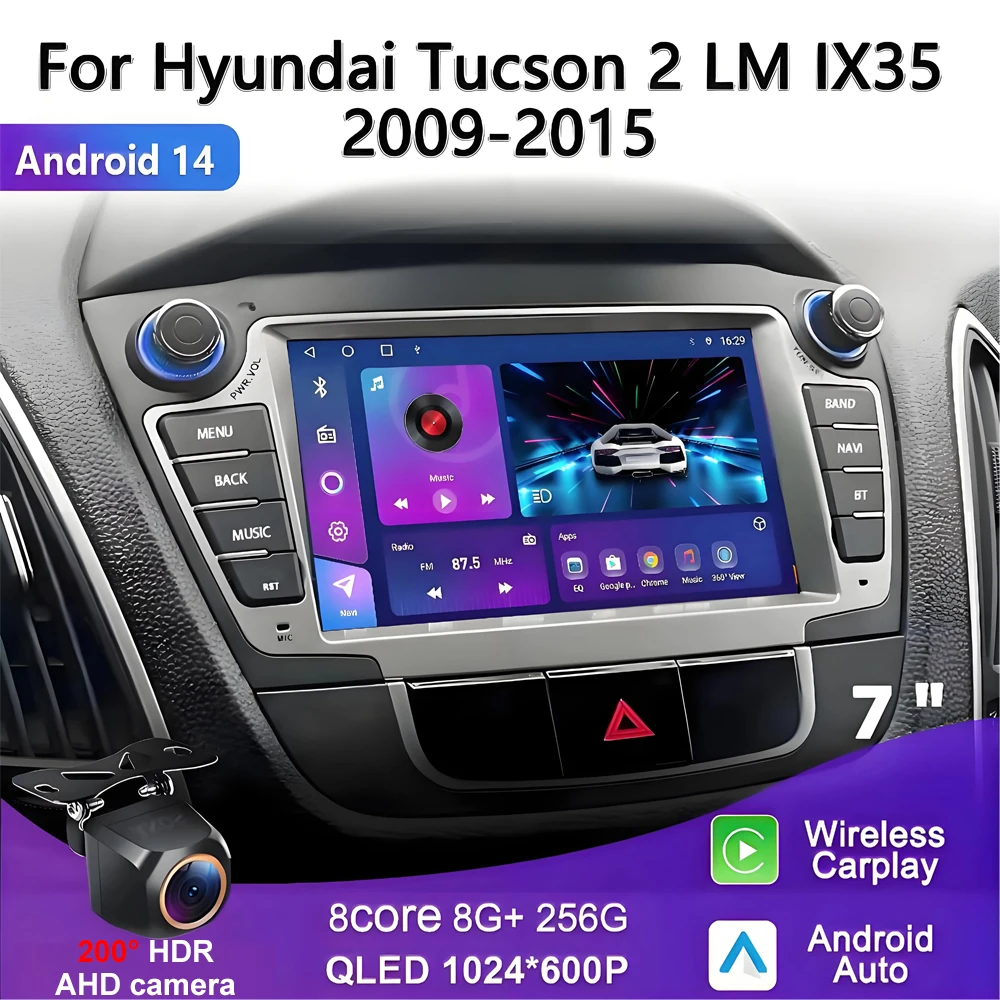 Android 14 Car Radio Stereo Navigation Carplay Bluetooth For Hyundai Tucson 2 LM IX35 2009-2015 WIFI 4G GPS DPS Wifi Dash Cam 2K
Android 14 Car Radio Stereo Navigation Carplay Bluetooth For Hyundai Tucson 2 LM IX35 2009-2015 WIFI 4G GPS DPS Wifi Dash Cam 2K
