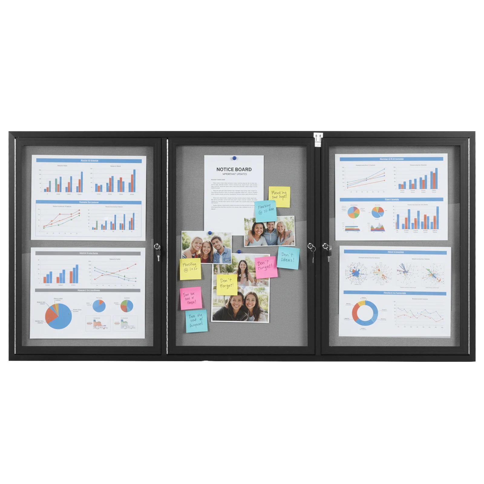 Enclosed Bulletin Board Aluminum Frame Cork Displays Boards with Glass Locking Door for School Office Commercial Hospital Etc
Enclosed Bulletin Board Aluminum Frame Cork Displays Boards with Glass Locking Door for School Office Commercial Hospital Etc