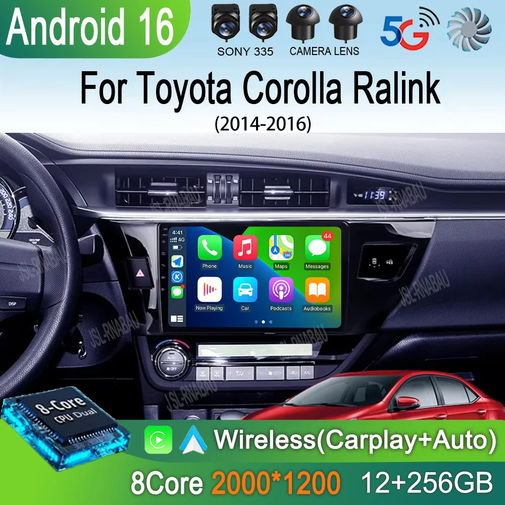 Автомагнитола Android 16 2 Din для Toyota Corolla Ralink 2014-2016, мультимедийный видеоплеер, навигация, MP5, стереосистема, Carplay, головное устройство
Автомагнитола Android 16 2 Din для Toyota Corolla Ralink 2014-2016, мультимедийный видеоплеер, навигация, MP5, стереосистема, Carplay, головное устройство