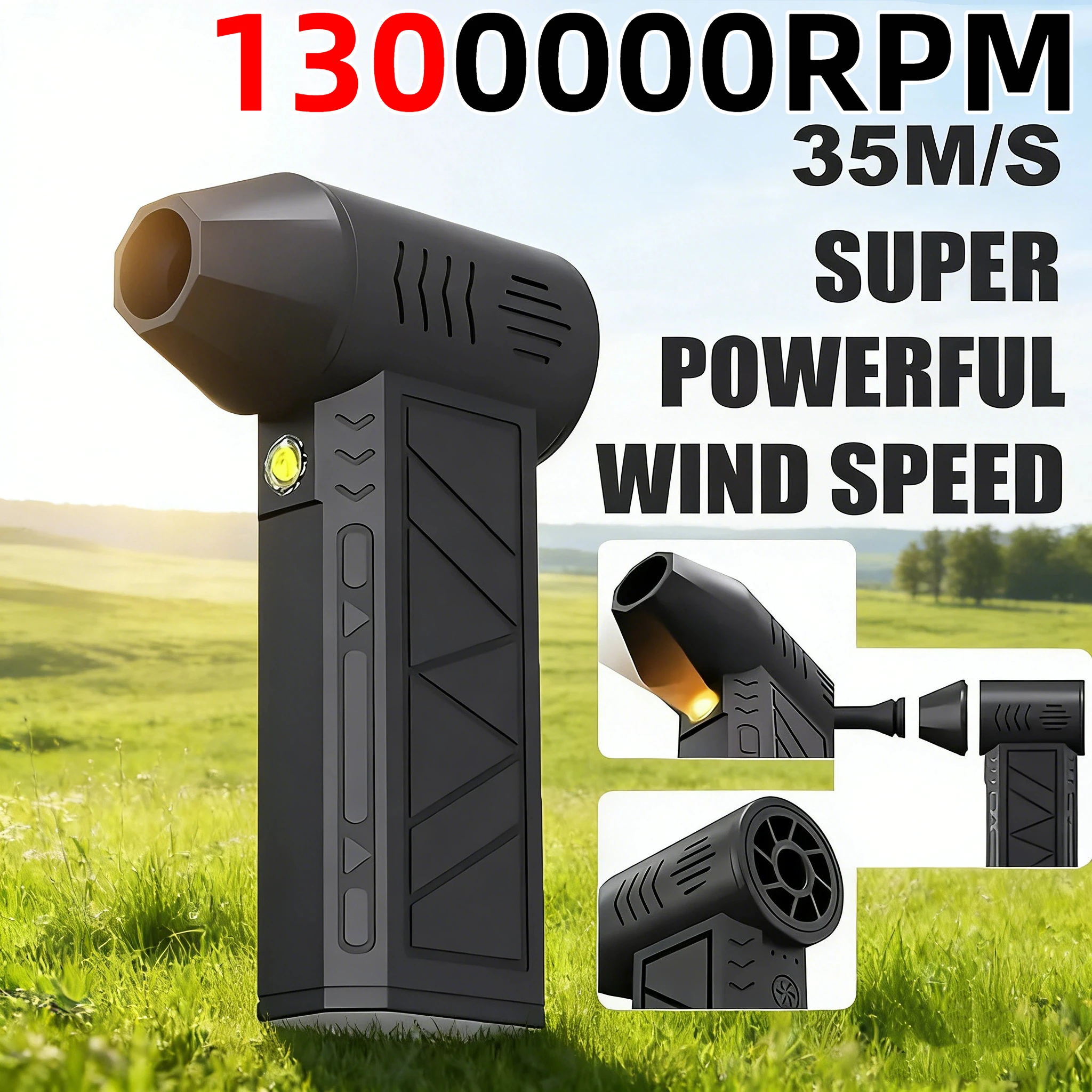 Новый мини-турбовентилятор Air Duster с регулируемой скоростью вращения, мощный турбовоздуходув, перезаряжаемый, с подсветкой, для чистки автомобилей
Новый мини-турбовентилятор Air Duster с регулируемой скоростью вращения, мощный турбовоздуходув, перезаряжаемый, с подсветкой, для чистки автомобилей