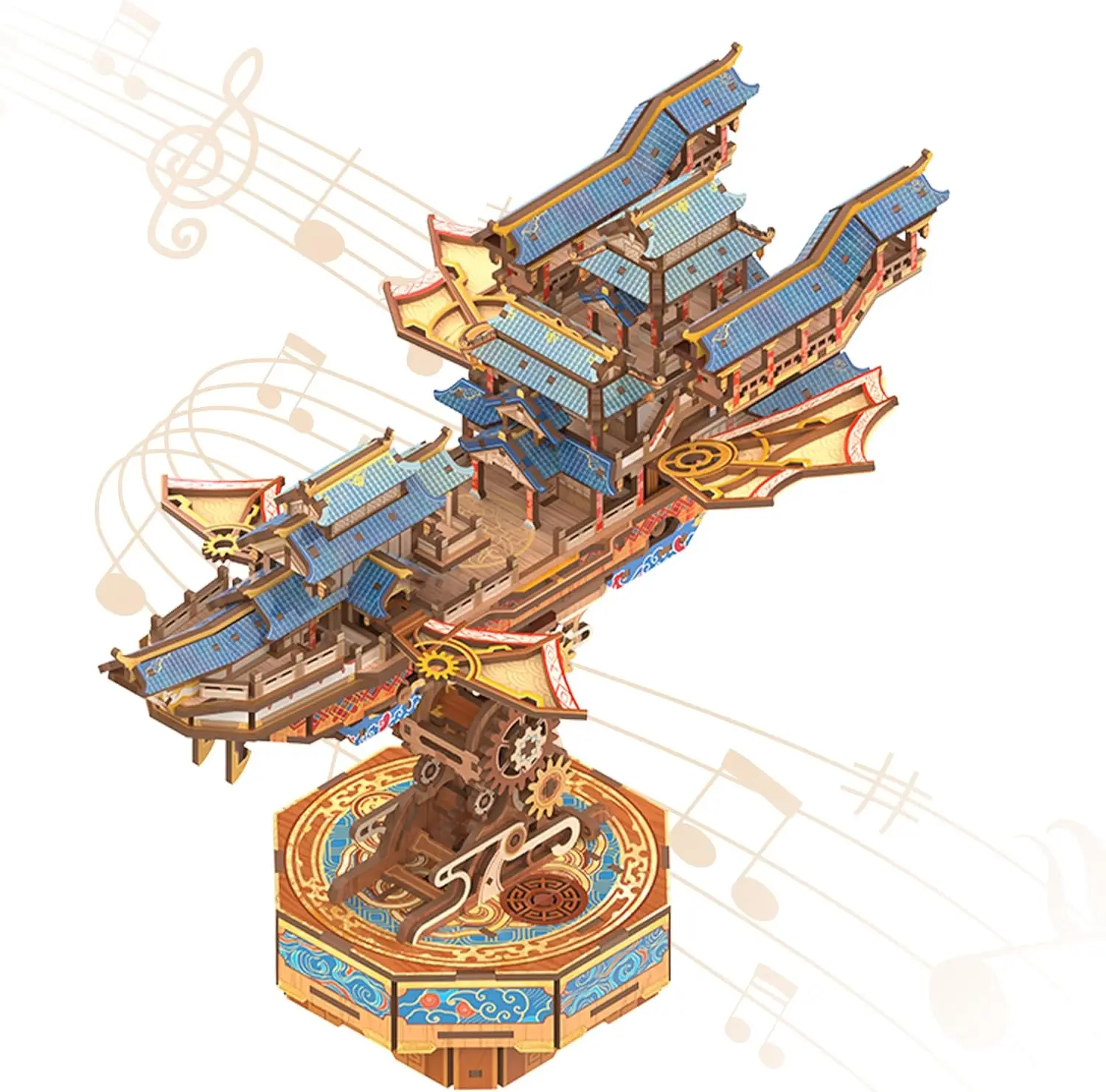 DIY Japanese Wooden Ship Model Kit with Music, Movable Vintage Airship Building Puzzle for Adults and Teens - Best Gift
DIY Japanese Wooden Ship Model Kit with Music, Movable Vintage Airship Building Puzzle for Adults and Teens - Best Gift