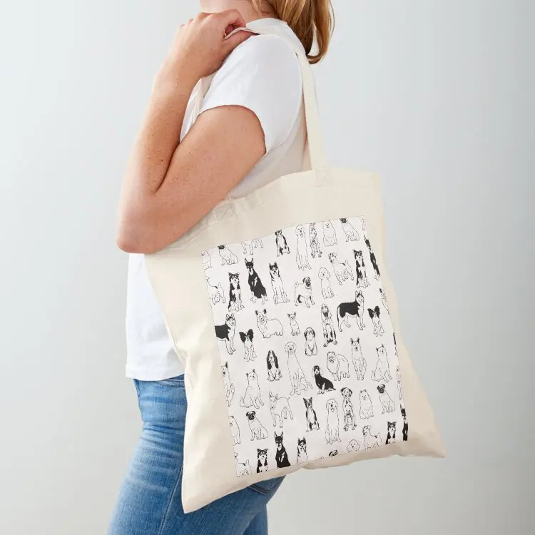 Cute Dogs Black and white pattern Dog breeds Tote Bag supermarket folding bag Reusable bags woman shopping bag
Cute Dogs Black and white pattern Dog breeds Tote Bag supermarket folding bag Reusable bags woman shopping bag