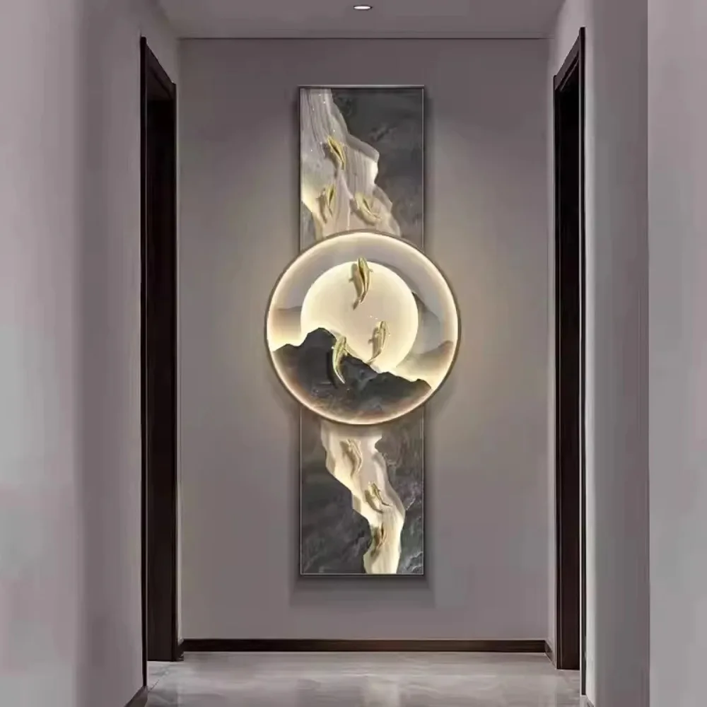 The LED decorative paintings in the entrance hall have great significance, and the walls are decorated with high-end murals
The LED decorative paintings in the entrance hall have great significance, and the walls are decorated with high-end murals