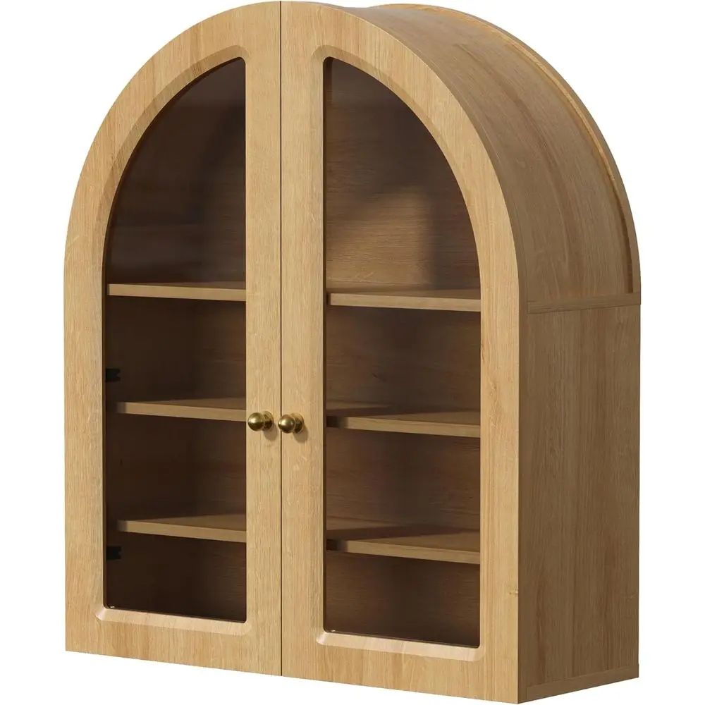 Large Wall-Mounted Medicine Cabinet with Acrylic Door and Adjustable Shelves in Natural Oak Finish
Large Wall-Mounted Medicine Cabinet with Acrylic Door and Adjustable Shelves in Natural Oak Finish
