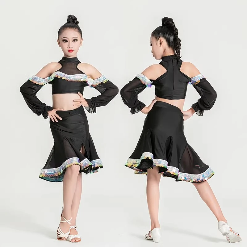 2024 New Black Girls Latin Dance Suit Spring and Summer Practice Training Competition Performance Skirt
2024 New Black Girls Latin Dance Suit Spring and Summer Practice Training Competition Performance Skirt
