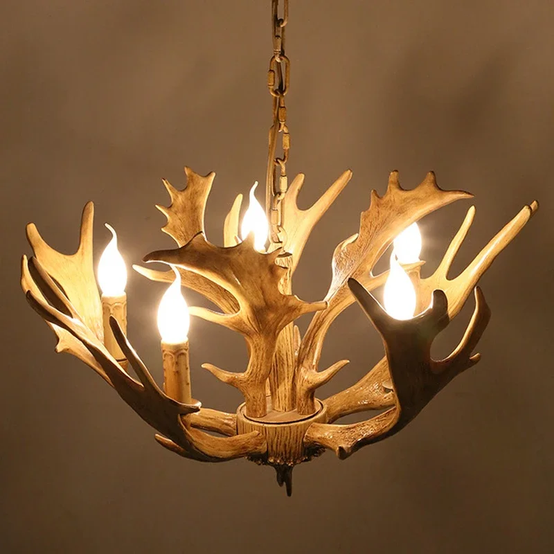 KARLOS American Deer Antler Chandelier Retro Creative Restaurant Clothing StoreLiving Room Wooden House Homestay Pendant light
KARLOS American Deer Antler Chandelier Retro Creative Restaurant Clothing StoreLiving Room Wooden House Homestay Pendant light