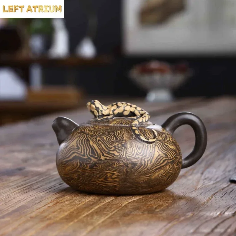Yixing wood grain purple sand Pot pure handmade kung fu tea set Xishi Pot home outdoor travel bubble teapot
Yixing wood grain purple sand Pot pure handmade kung fu tea set Xishi Pot home outdoor travel bubble teapot