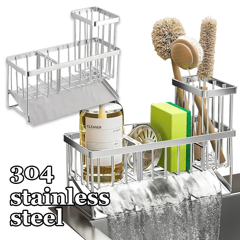 Sink Caddy Sponge Holder Sink Basket Brush Holder Dish Cloth Hanger Soap Rack Sink Stopper Holder Sponge for Kitchen
Sink Caddy Sponge Holder Sink Basket Brush Holder Dish Cloth Hanger Soap Rack Sink Stopper Holder Sponge for Kitchen