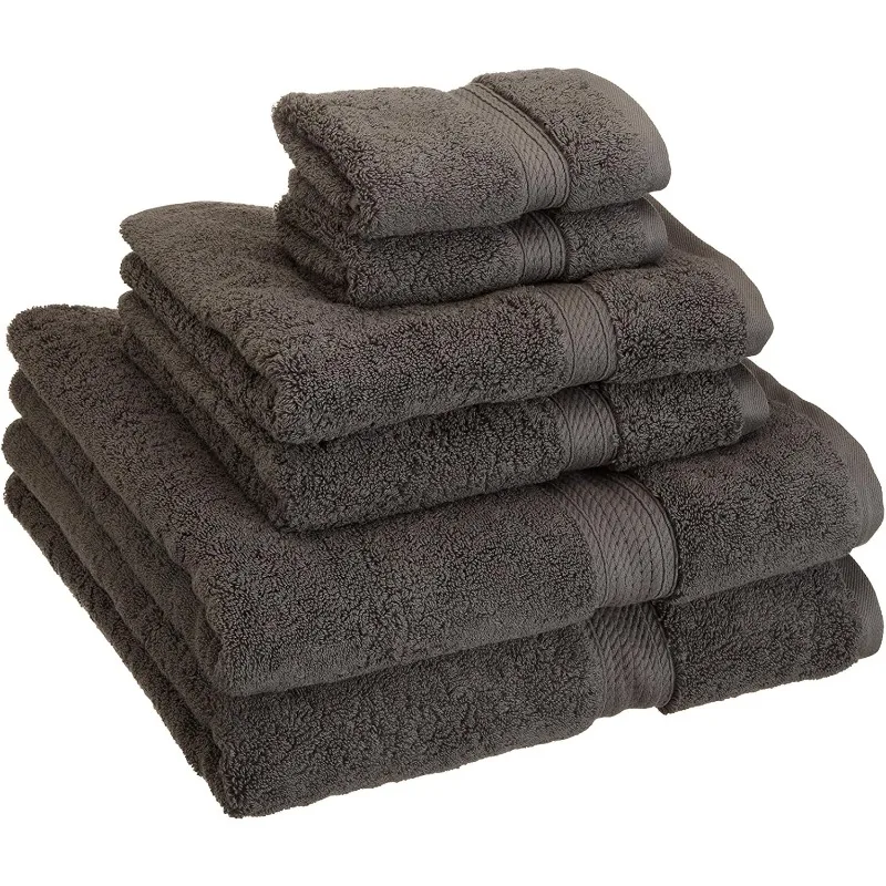 Egyptian Cotton Pile 6 Piece Towel Set, Includes 2 Bath, 2 Hand, 2 Face Towels/Washcloths, Ultra Soft Luxury Towels, Thick
Egyptian Cotton Pile 6 Piece Towel Set, Includes 2 Bath, 2 Hand, 2 Face Towels/Washcloths, Ultra Soft Luxury Towels, Thick