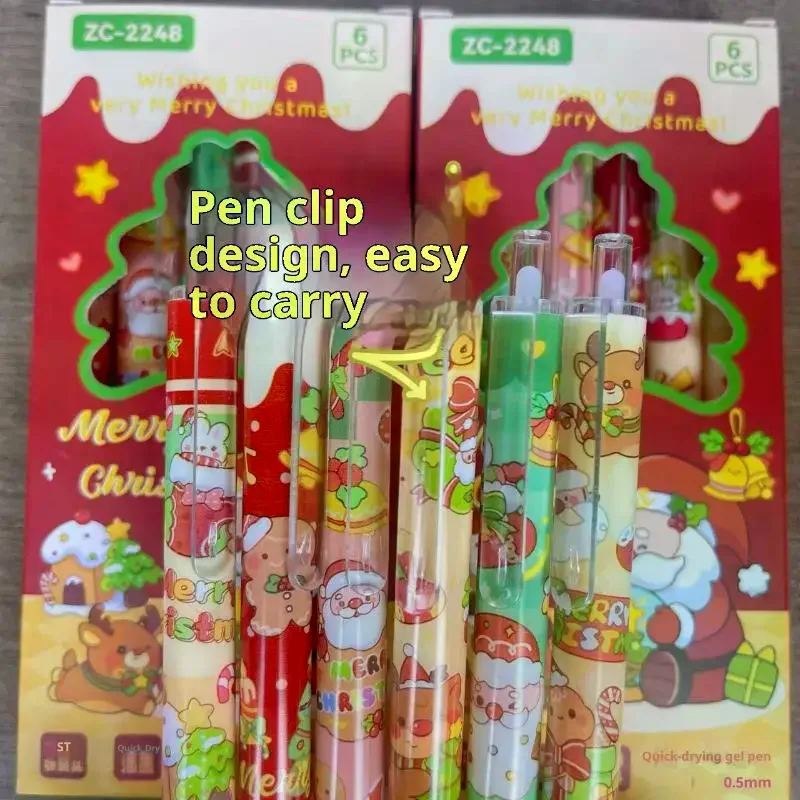 6 шт., милая рождественская карманная ручка с героями мультфильмов, черные чернила, быстросохнущая милая нейтральная ручка, школьные канцелярские принадлежности для студентов и детей
6 шт., милая рождественская карманная ручка с героями мультфильмов, черные чернила, быстросохнущая милая нейтральная ручка, школьные канцелярские принадлежности для студентов и детей