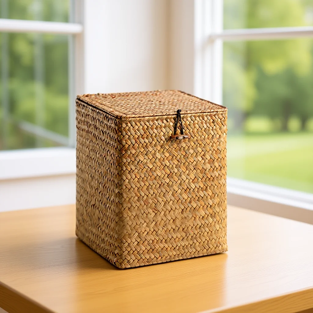 Storage Box Woven Basket Lidded Rustic Living Room Organizer Decorative Sundries Container Home Storage Organizer
Storage Box Woven Basket Lidded Rustic Living Room Organizer Decorative Sundries Container Home Storage Organizer