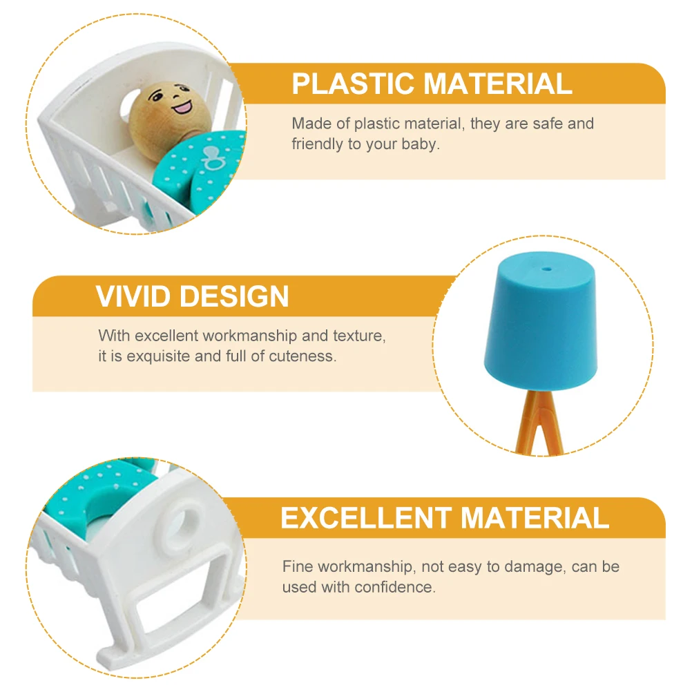 Simulated Crib Floor Lamp Mini House Adornment Bed Baby Beds Accessories Furniture Ornament Plastic Decorations
Simulated Crib Floor Lamp Mini House Adornment Bed Baby Beds Accessories Furniture Ornament Plastic Decorations