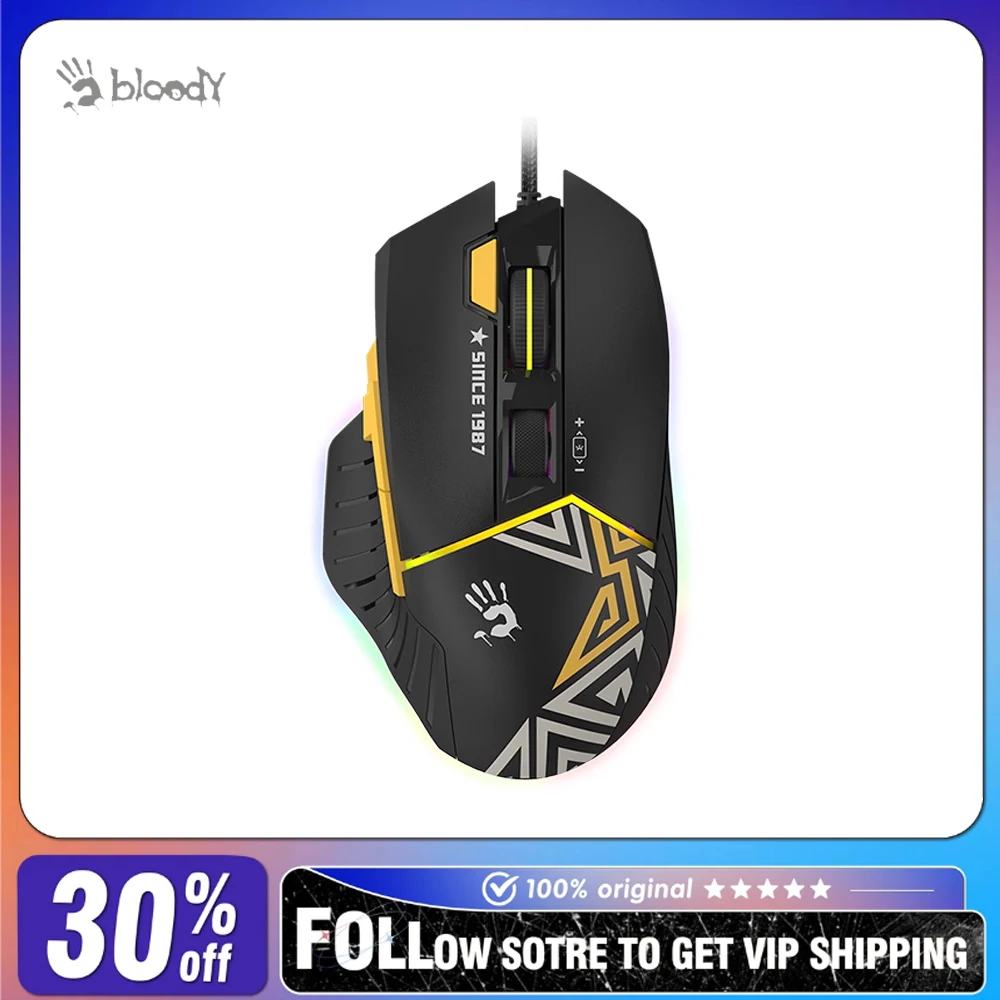 Bloody Walk of Fame Series ES52QMAX Wired Gaming Mouse 12000CPI BC3332-A Engine Desktop Computer E-sports Gamer Mouse Gifts
Bloody Walk of Fame Series ES52QMAX Wired Gaming Mouse 12000CPI BC3332-A Engine Desktop Computer E-sports Gamer Mouse Gifts