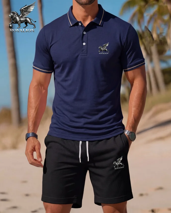 Men's Summer Beach Casual Two-Piece Polo Shirt & Shorts Set Graphic Print Short Sleeve Outfit
Men's Summer Beach Casual Two-Piece Polo Shirt & Shorts Set Graphic Print Short Sleeve Outfit