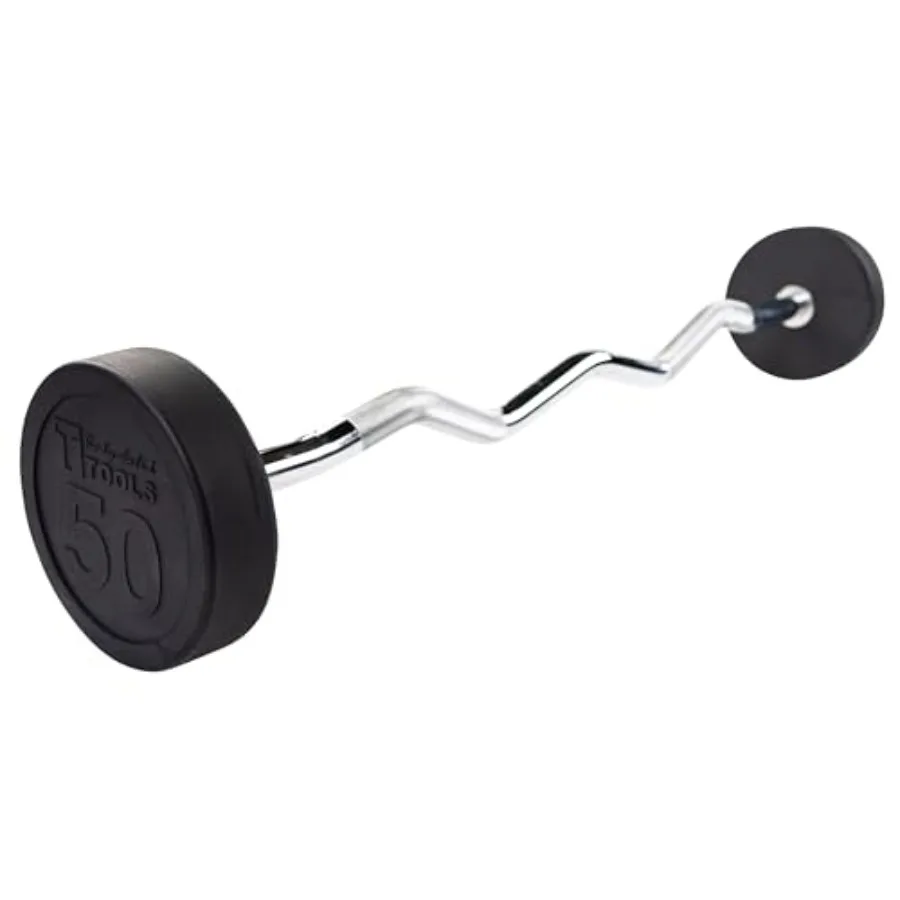 Rubber Coated Fixed Weights Straight Barbell Bar for Weightlifting Exercise Bodybuilding Strength Training 50lb Midnight Black
Rubber Coated Fixed Weights Straight Barbell Bar for Weightlifting Exercise Bodybuilding Strength Training 50lb Midnight Black