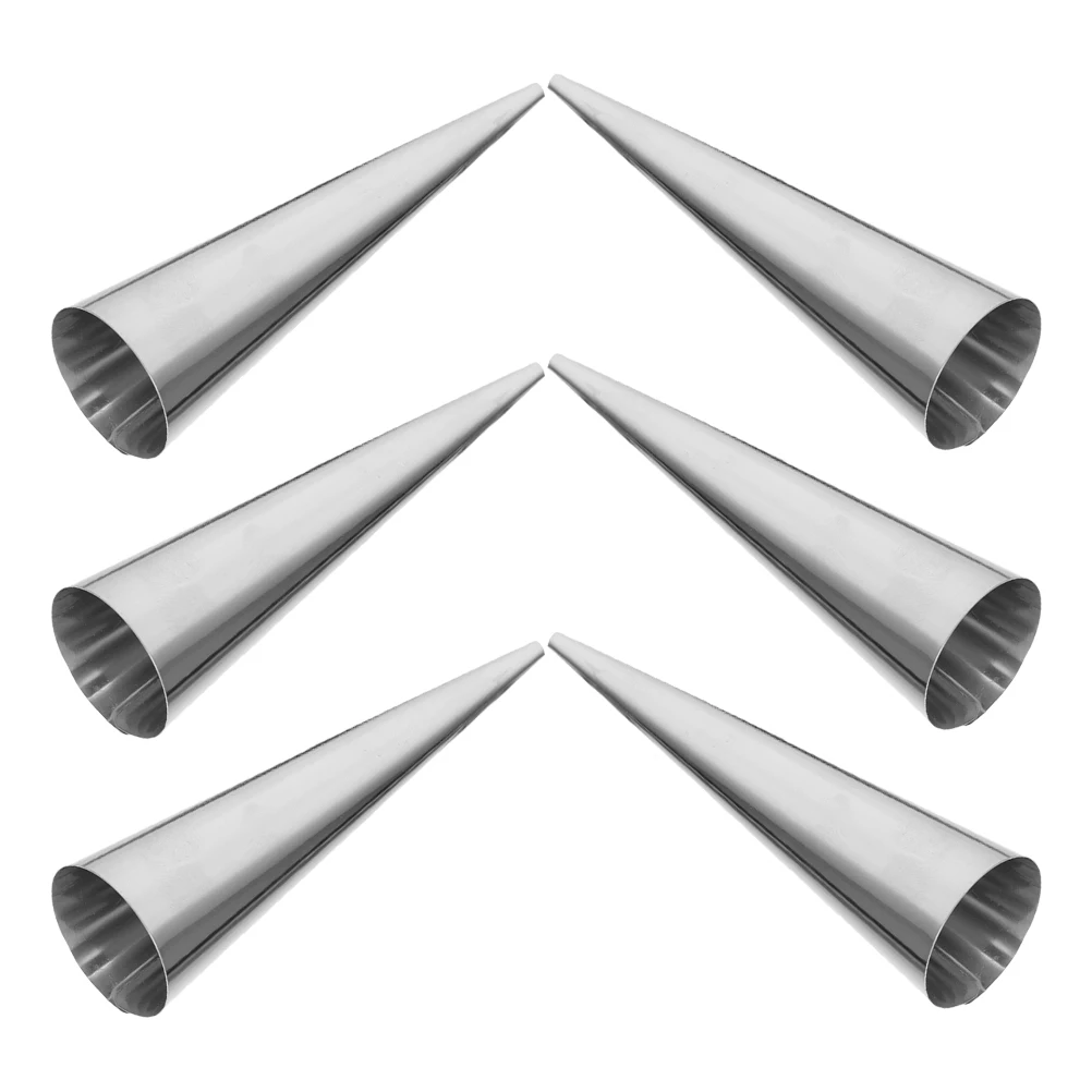 6pcs Croissant Tubular Roll Croissant Moulds Stainless Steel Cone Shape Bread Baking Tubular Roll Molds Danish Pastry Tools
6pcs Croissant Tubular Roll Croissant Moulds Stainless Steel Cone Shape Bread Baking Tubular Roll Molds Danish Pastry Tools