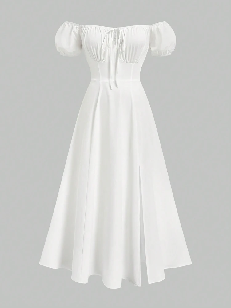 Plus Size Women's Spring/Summer French Style Strapless Waist High Cut Long Dress Pure Colour One-piece Neck Elegant Casual
Plus Size Women's Spring/Summer French Style Strapless Waist High Cut Long Dress Pure Colour One-piece Neck Elegant Casual