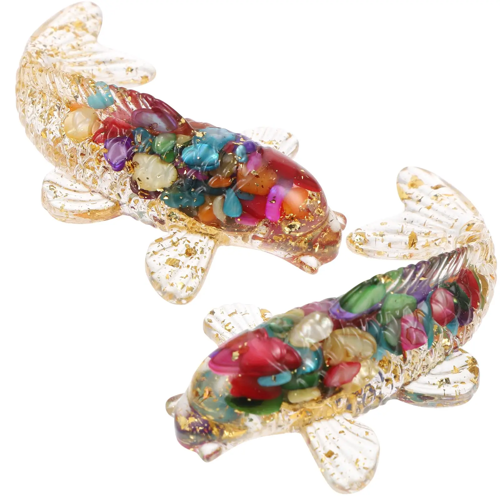 2Pcs Crystal Koi Figure Colorful Desk Figurine Small Office Decor Statue Table Crystal Decoration Resin Epoxy
2Pcs Crystal Koi Figure Colorful Desk Figurine Small Office Decor Statue Table Crystal Decoration Resin Epoxy