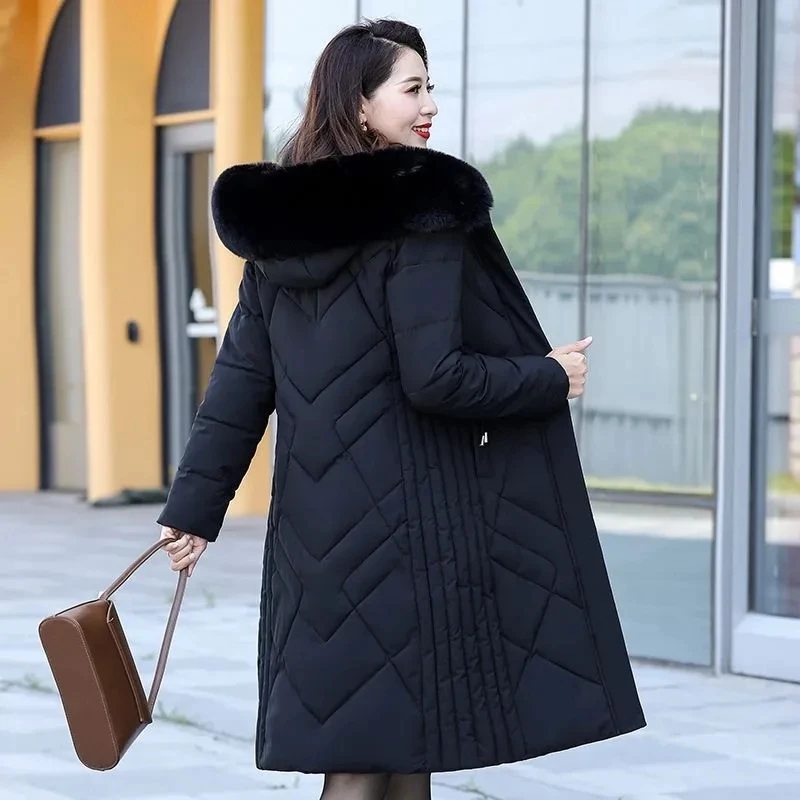 Long Mother Winter Cotton Clothing Ladies Jacket Women Warm Thicken Parka Middle-Aged Women Winter Cotton Padded Jacket
Long Mother Winter Cotton Clothing Ladies Jacket Women Warm Thicken Parka Middle-Aged Women Winter Cotton Padded Jacket