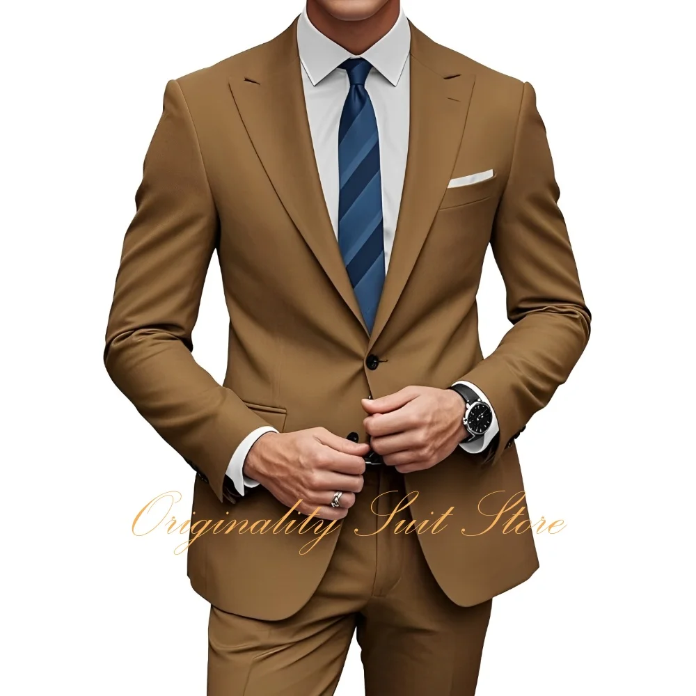 Business Men's 2 Piece Suit Slim Fit Suits for Men Two Button Blazer Formal Jacket Suit for Wedding Prom Dinner
Business Men's 2 Piece Suit Slim Fit Suits for Men Two Button Blazer Formal Jacket Suit for Wedding Prom Dinner