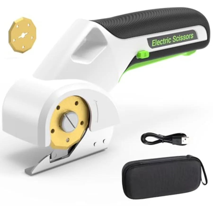 2026 NEW 4V Cordless Electric Scissors Tools Cardboard Cutter with 2 Titanium Blade Accessories Safety Lock Rotary Cutter for C
2026 NEW 4V Cordless Electric Scissors Tools Cardboard Cutter with 2 Titanium Blade Accessories Safety Lock Rotary Cutter for C