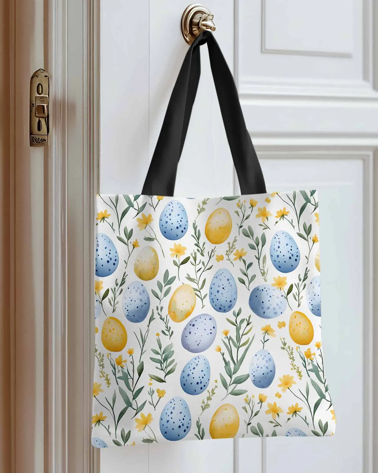 Blue Yellow Easter Egg Flowers Canvas Bag Handbag Oxford Cloth Eco Shopping Storage Bag for Home Use
Blue Yellow Easter Egg Flowers Canvas Bag Handbag Oxford Cloth Eco Shopping Storage Bag for Home Use