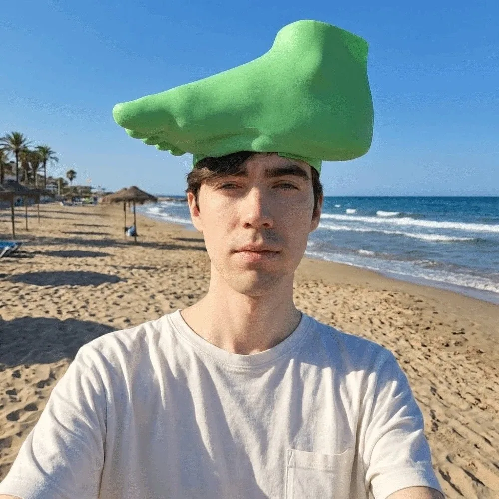 3D Printing Foot Shape Sun Hat Creative Adjustable Sun Protection Cap Lightweight Detachable Foot Funny Sunshade Cap
3D Printing Foot Shape Sun Hat Creative Adjustable Sun Protection Cap Lightweight Detachable Foot Funny Sunshade Cap