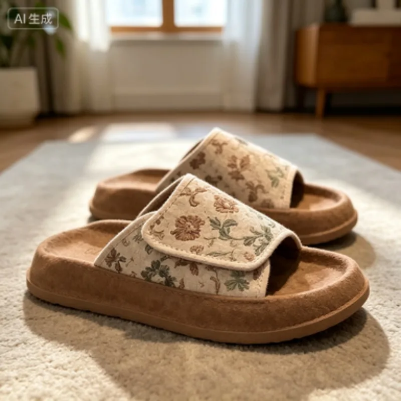 Breathable Cotton Home Slippers Floral Print Indoor Slides For Casual Daily Use Comfortable Home Wear Shoes Soft & Breathable
Breathable Cotton Home Slippers Floral Print Indoor Slides For Casual Daily Use Comfortable Home Wear Shoes Soft & Breathable