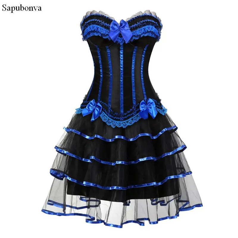 Burlesque Korset Jurk En Rok Set Ko