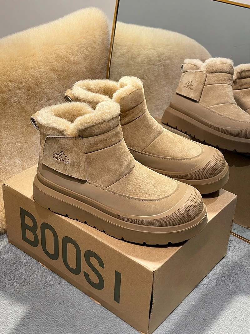 Thickened Winter Snow Boots Men's Fur Lined High Top Bread Cotton Shoes Outdoor Casual Boots Warmth And Comfortable
Thickened Winter Snow Boots Men's Fur Lined High Top Bread Cotton Shoes Outdoor Casual Boots Warmth And Comfortable