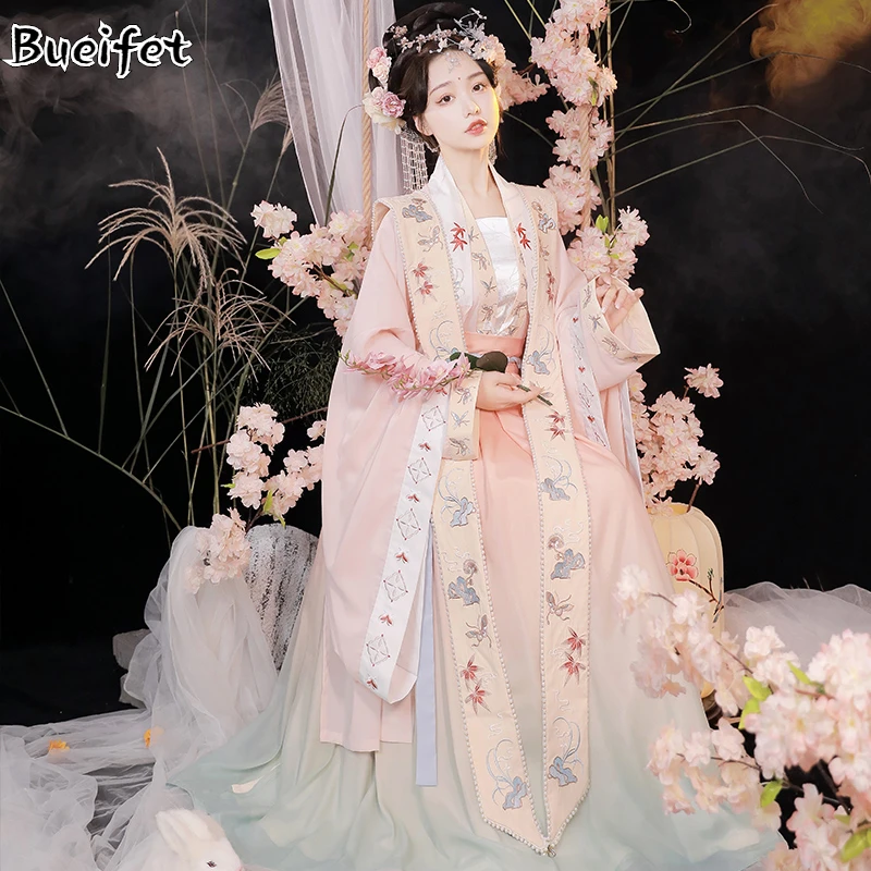 Chinese Traditional Hanfu Costume Tang Dynasty Princess Costume Hanfu Dress Tang Suit Folk Dress Oriental Fairy Dance Wear
Chinese Traditional Hanfu Costume Tang Dynasty Princess Costume Hanfu Dress Tang Suit Folk Dress Oriental Fairy Dance Wear