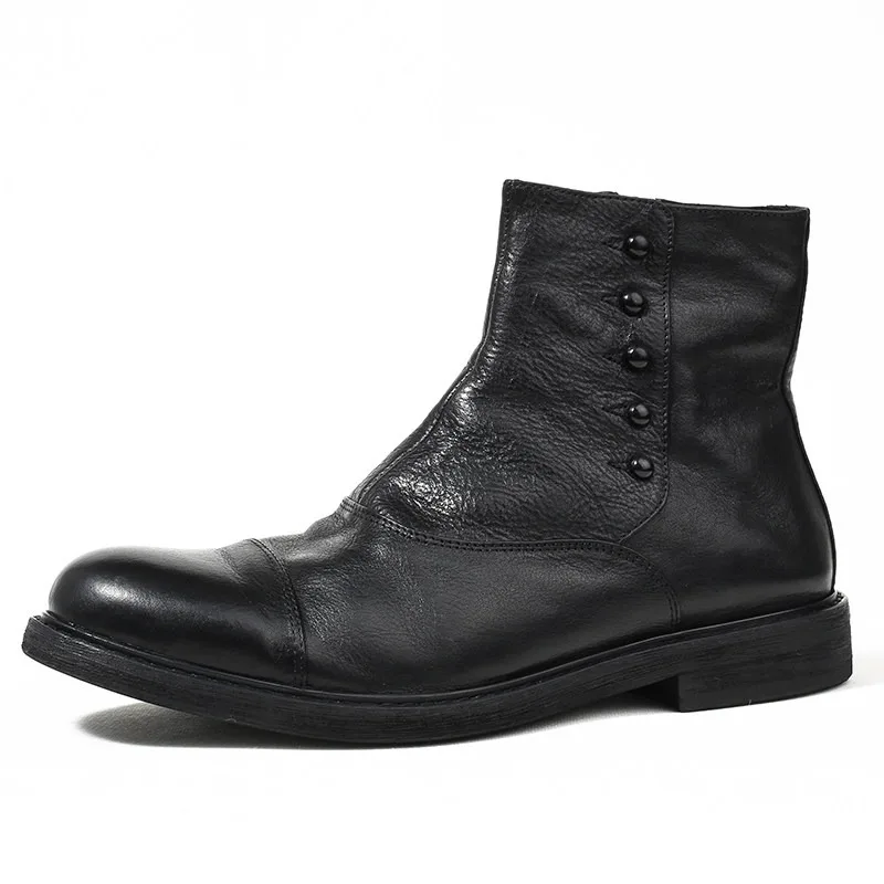New British Retro Leather Boots Men's Shoes High Top Italian Handmade Genuine Leather Outdoor Work Motorcycle Chelsea Boots Male
New British Retro Leather Boots Men's Shoes High Top Italian Handmade Genuine Leather Outdoor Work Motorcycle Chelsea Boots Male