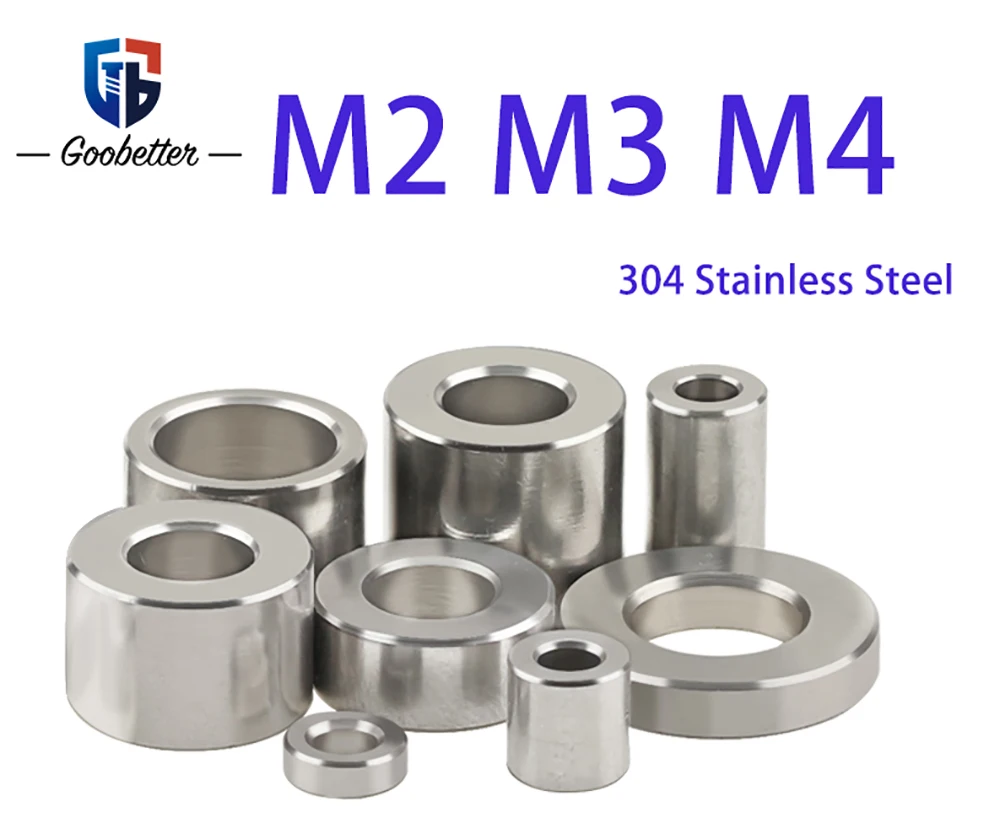 10PCS M2/M3/M4 Stainless Shim Bushing Washer Unthreaded Spacer - Precision Spacers for CNC Lathe/PCB Jig/3D Printer 
10PCS M2/M3/M4 Stainless Shim Bushing Washer Unthreaded Spacer - Precision Spacers for CNC Lathe/PCB Jig/3D Printer