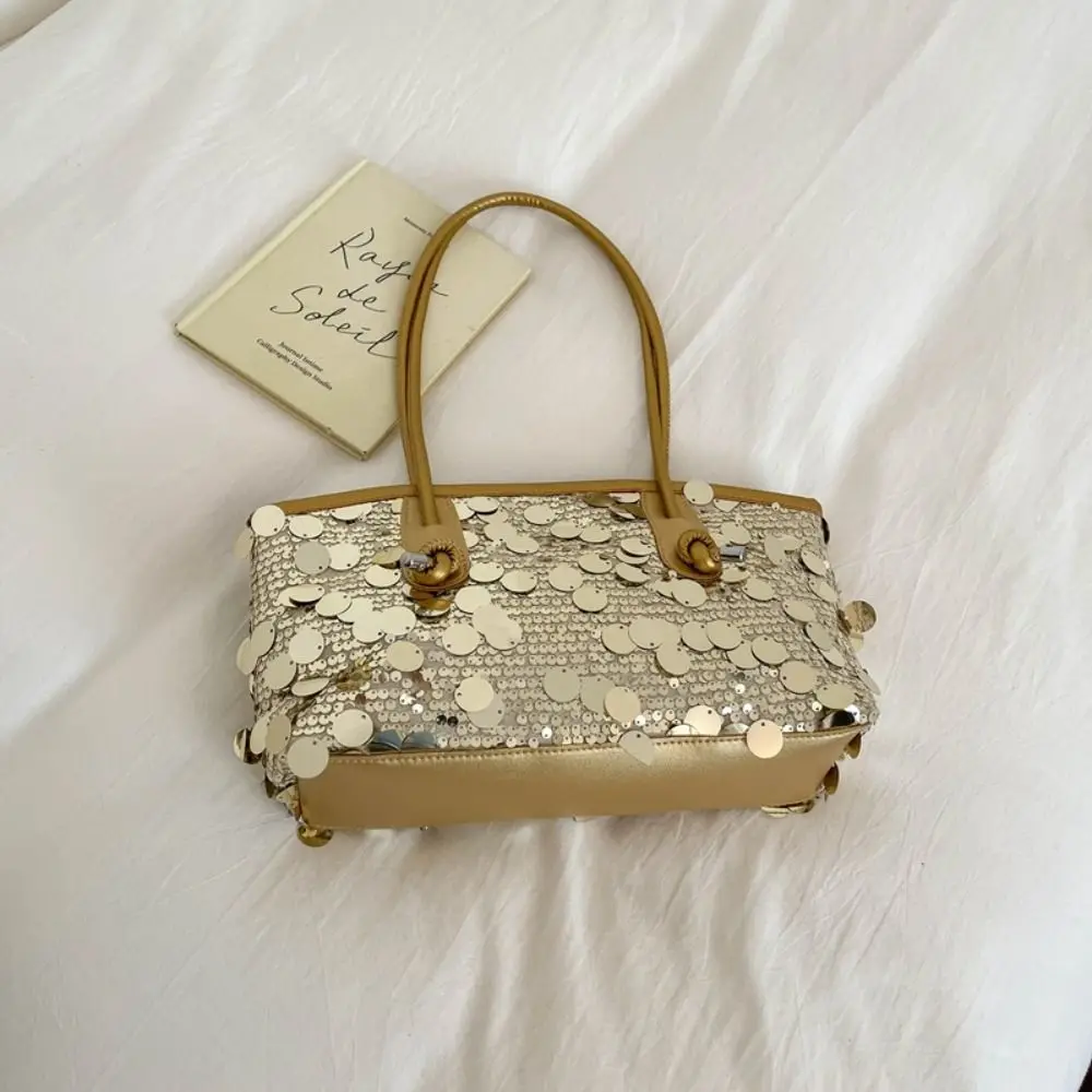 Fashion Shiny Sequin Tote Bag Fashion Sequined Glitter Shoulder Bag Underarm Bag Large Blingbling Handbag Outdoor
Fashion Shiny Sequin Tote Bag Fashion Sequined Glitter Shoulder Bag Underarm Bag Large Blingbling Handbag Outdoor