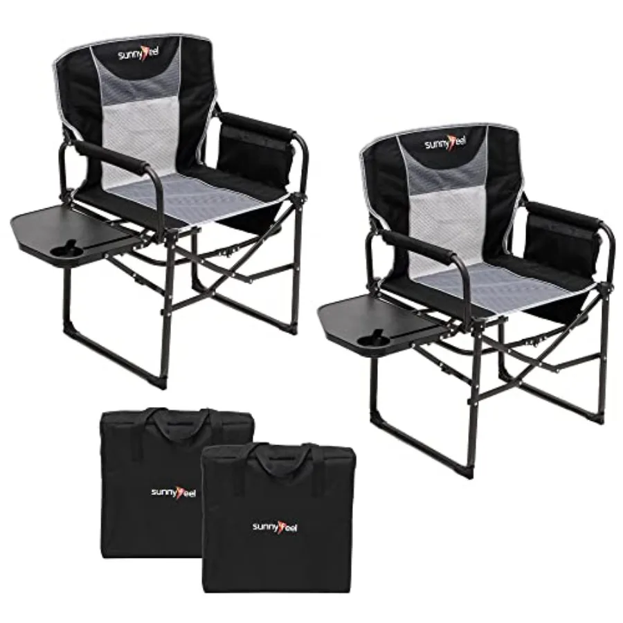 Camping Directors Chair, Heavy Duty, Oversized Portable Folding Chair with Side Table, Pocket for Beach, Fishing, Trip, Picnic,
Camping Directors Chair, Heavy Duty, Oversized Portable Folding Chair with Side Table, Pocket for Beach, Fishing, Trip, Picnic,