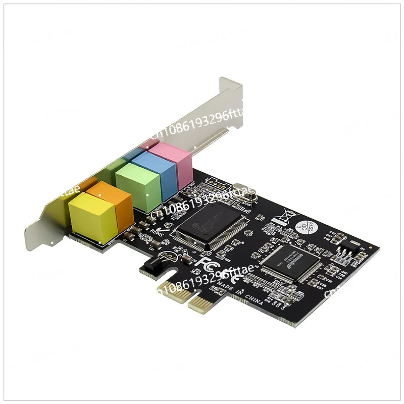 Звуковая карта PCI-E 5.1CH, встроенная 6-канальная 3D стереокарта объемного звука с маленькой перегородкой CMI8738
Звуковая карта PCI-E 5.1CH, встроенная 6-канальная 3D стереокарта объемного звука с маленькой перегородкой CMI8738