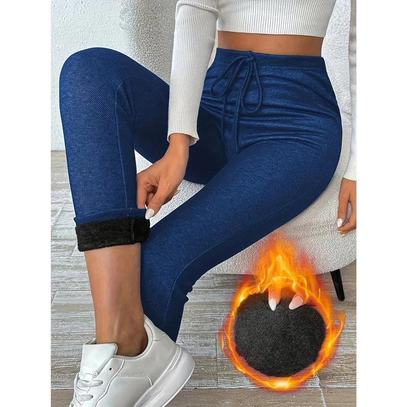 Drawstring Waist Leggings Denim Look Base Layer Pants Neutral Gender Spring Collection 100% Other Material Women's Bottoms
Drawstring Waist Leggings Denim Look Base Layer Pants Neutral Gender Spring Collection 100% Other Material Women's Bottoms